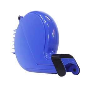 dispensador de turnos azul, dispensador manual de tiquetes, dispensador tipo caracol, gestión de filas de espera, sistema de turnos manual, dispensador para atención al cliente, organizador de turnos en comercios, dispensador de tiquetes numerados