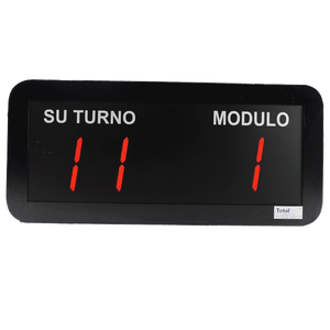 Pantalla Módulo de Turnos Alámbrica Esclava – 8 Pts - TotalPack