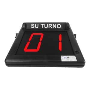 Pantalla Turno Simple Alambrada Maestra para gestionar la atención al cliente de forma clara y organizada. Conexión segura y visualización precisa. Ideal para servicios y comercios.
