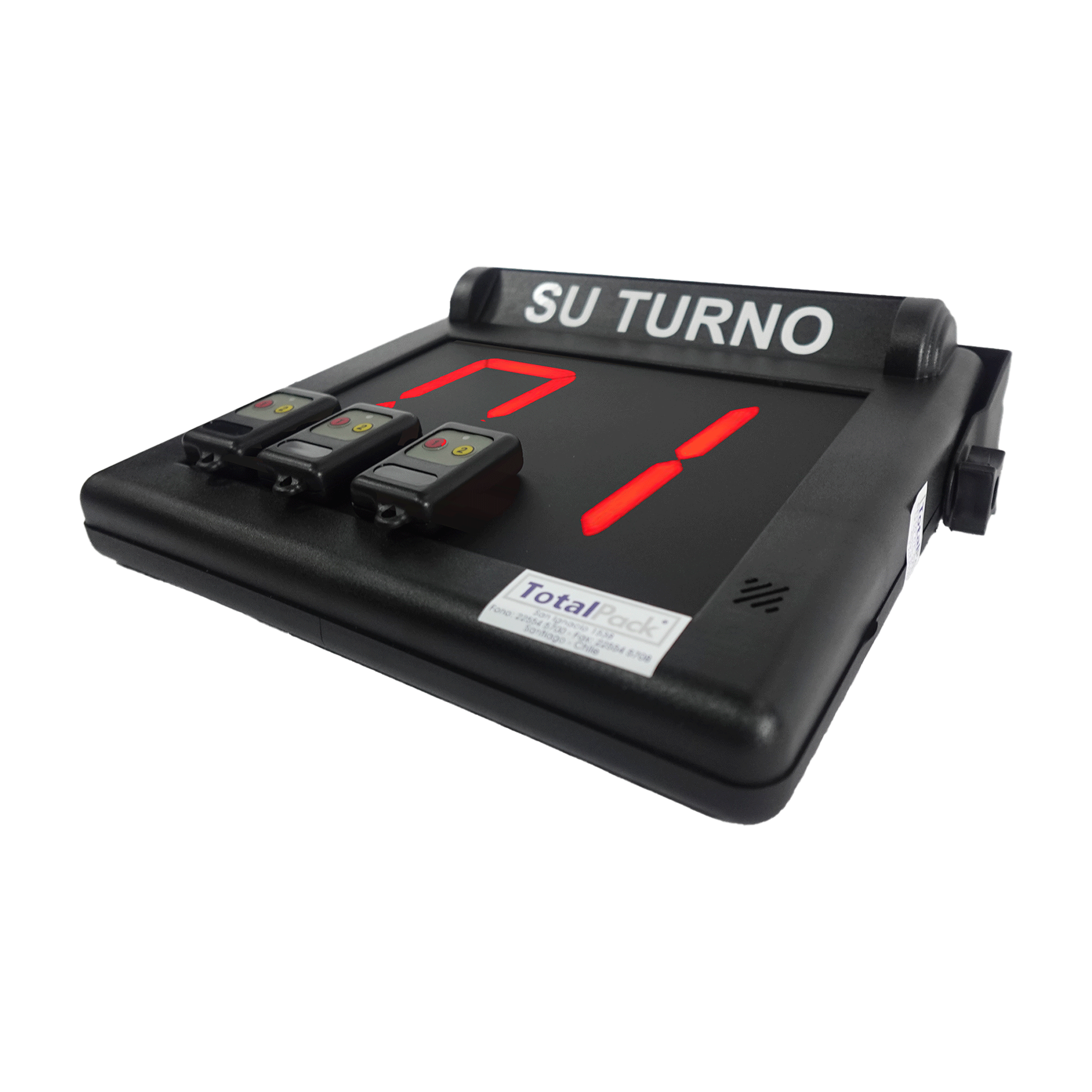 Pantalla Turno Simple Inalámbrica Maestra - TotalPack