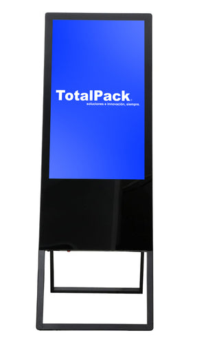 Tótem publicitario 43 pulgadas, pantalla digital profesional, publicidad en punto de venta, señalización digital, pantalla para ferias y eventos, pantalla promocional para negocios.