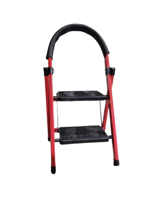 escalera 2 peldaños plegable, escalera compacta antideslizante, escalera para hogar u oficina, escalera liviana y segura, escalera de aluminio pequeña, escalera de mano 2 pasos
