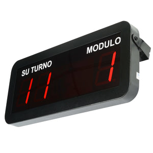 kit módulo turnos alámbrico
pantalla de turnos con módulo
sistema de turnos con cable
gestión de filas en comercio
kit su turno cableado
pantalla su turno módulo rojo
organización atención clientes
turnos comercio
rollo de turnos
kit gestión de filas