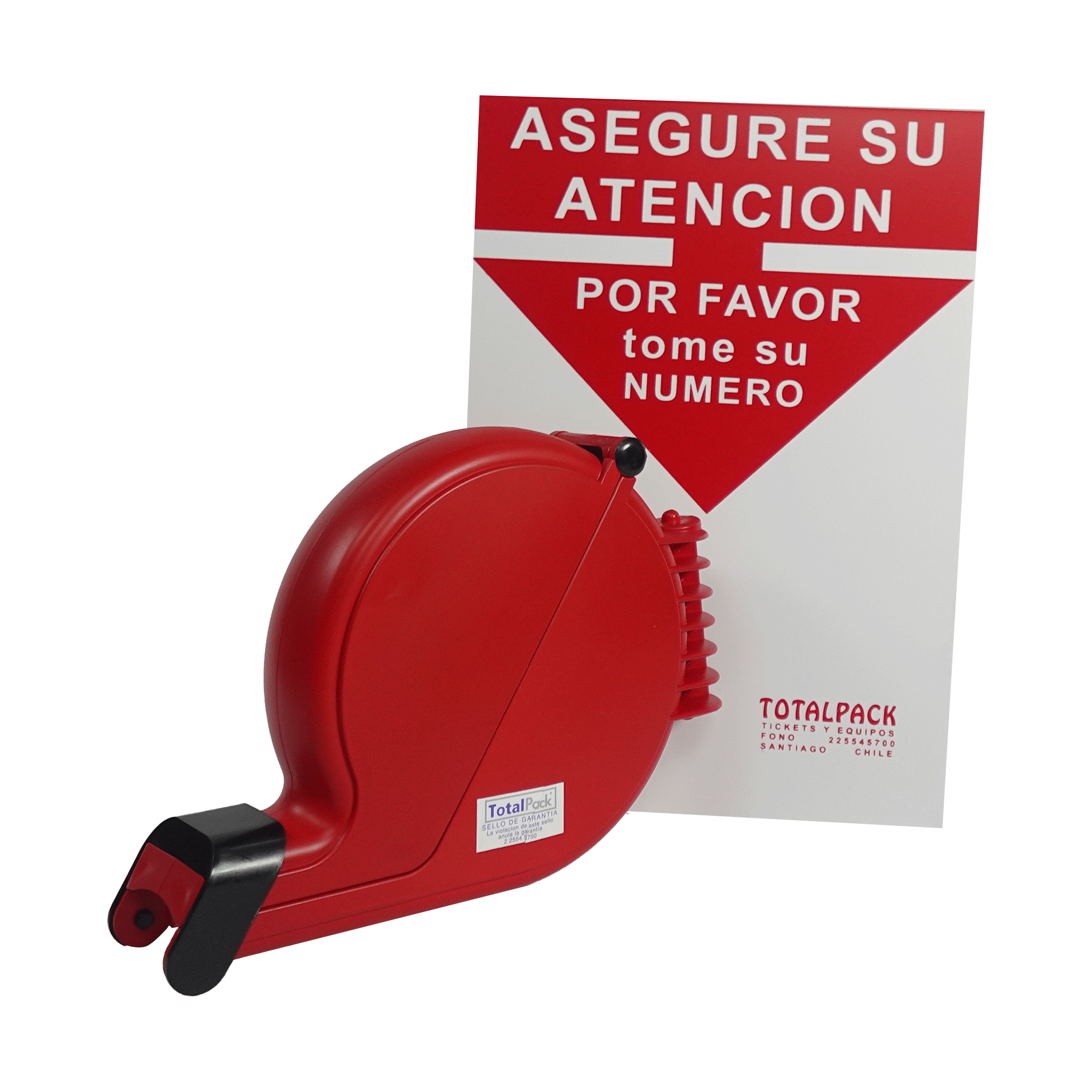 Kit Dispensadores de Turno Rojos