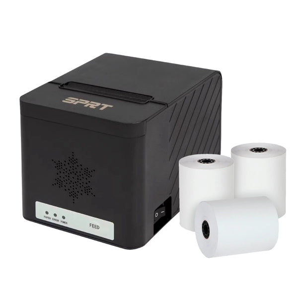 Kit Impresora térmica + 20 rollos térmicos (80x80)