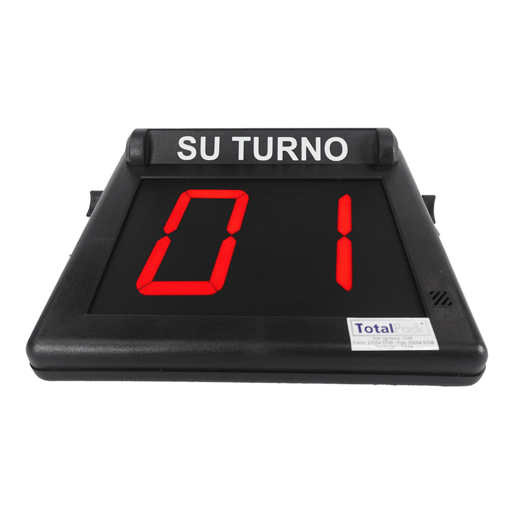 Pantalla Turno Simple Alambrada Maestra para gestionar la atención al cliente de forma clara y organizada. Conexión segura y visualización precisa. Ideal para servicios y comercios.