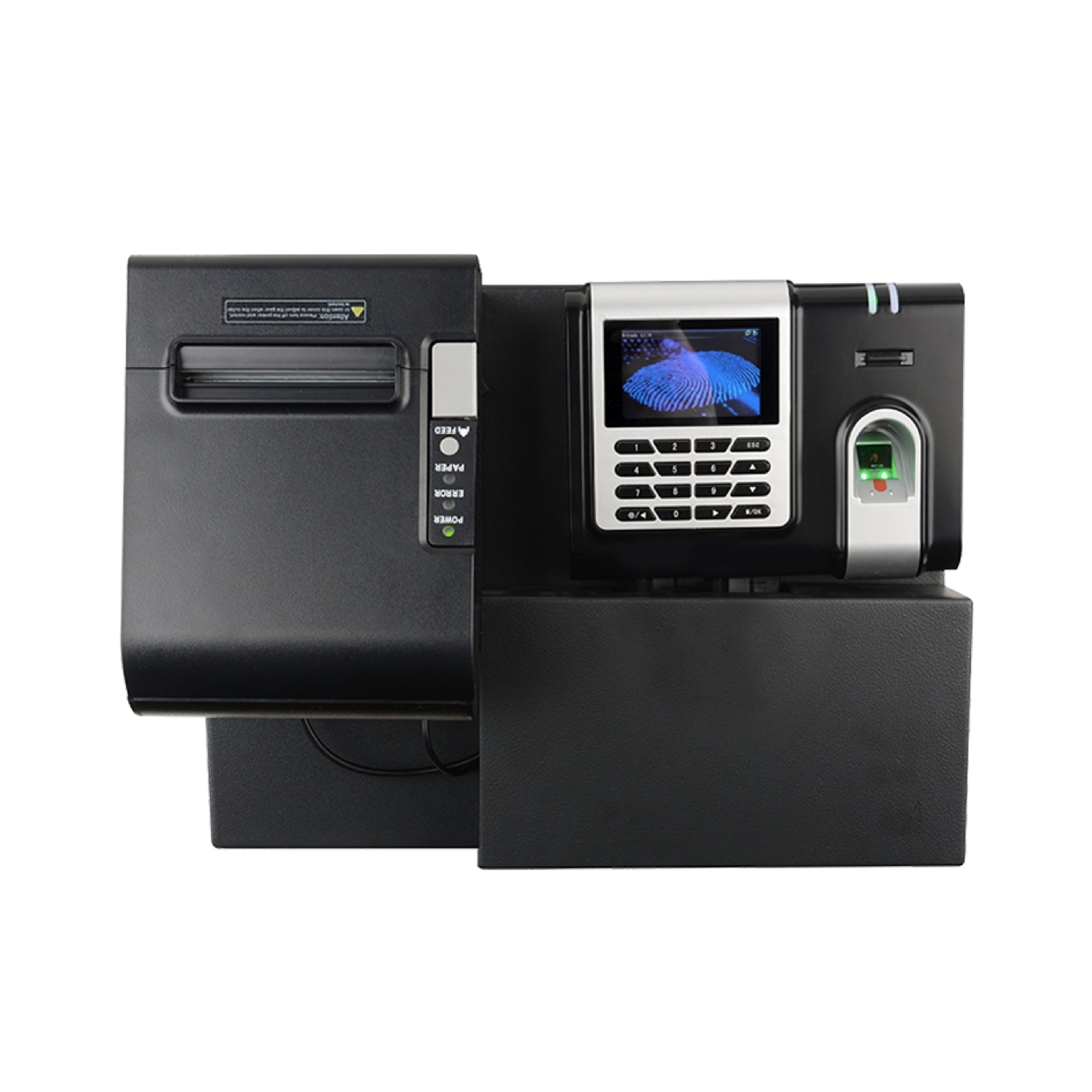 Reloj biométrico X628C con impresora térmica