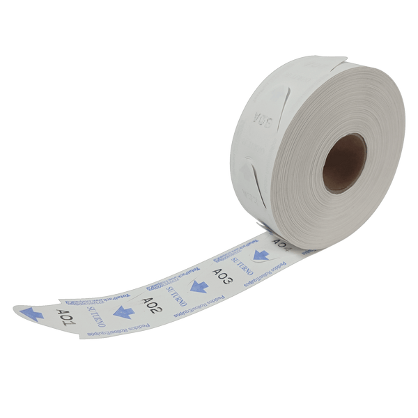 Rollo Su Turno Standard Celeste (3000 números)