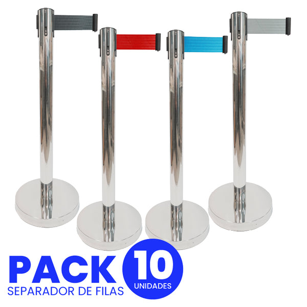 Pack 10 Unidades | Huincha Retráctil 2 Metros