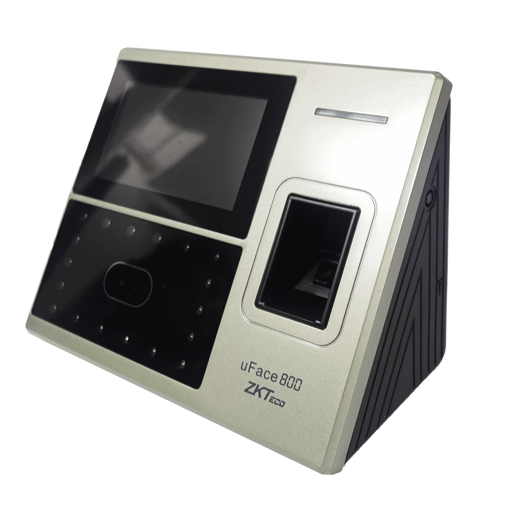 terminal multibiométrico ZKTeco uFace800, control de asistencia biométrico, reconocimiento facial y huella digital, reloj biométrico ZKTeco, gestión de tiempo y asistencia, control de acceso con tarjeta RFID, dispositivo de control de personal, seguridad biométrica empresarial, terminal de identificación multifactor, sistema de control de acceso avanzado