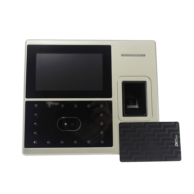 terminal multibiométrico ZKTeco uFace800, control de asistencia biométrico, reconocimiento facial y huella digital, reloj biométrico ZKTeco, gestión de tiempo y asistencia, control de acceso con tarjeta RFID, dispositivo de control de personal, seguridad biométrica empresarial, terminal de identificación multifactor, sistema de control de acceso avanzado