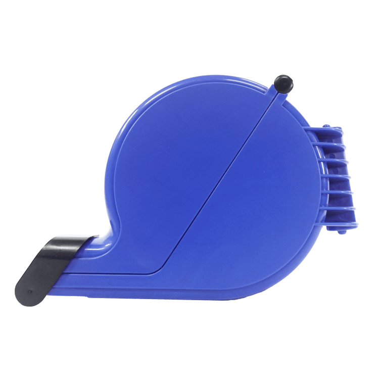 dispensador de turnos azul, dispensador manual de tiquetes, dispensador tipo caracol, gestión de filas de espera, sistema de turnos manual, dispensador para atención al cliente, organizador de turnos en comercios, dispensador de tiquetes numerados