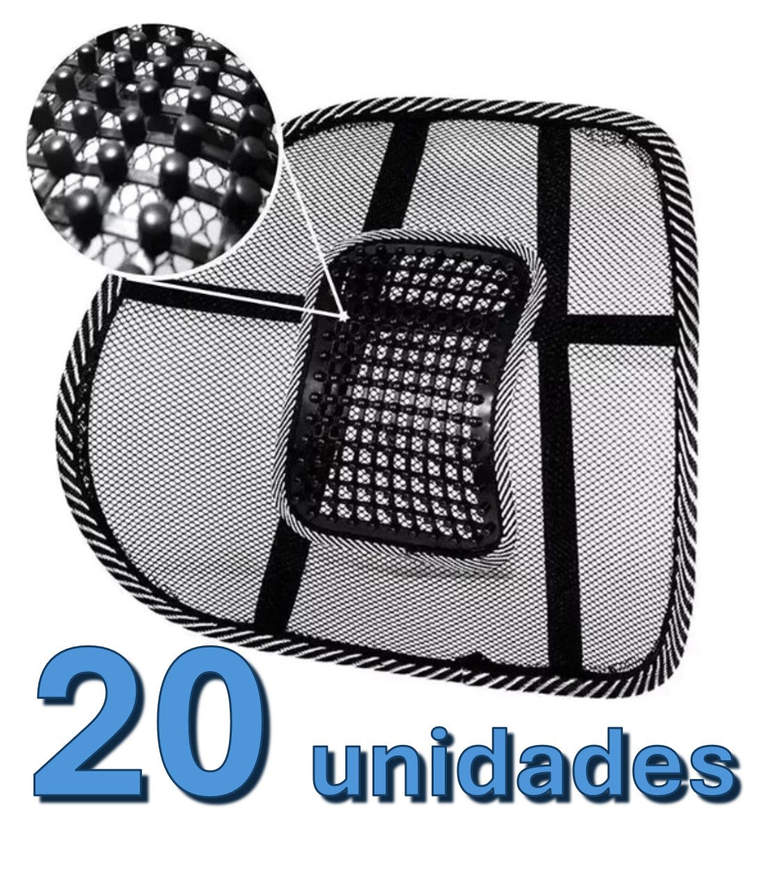 PACK 20 unidades Respaldo lumbar malla